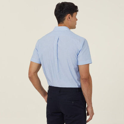 NNT End On End Poly/Cotton Textured Short Sleeve Shirt - CATJB7