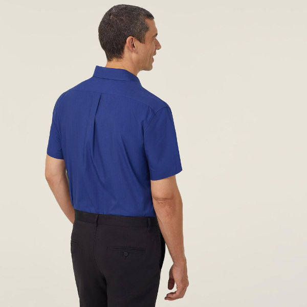 NNT End On End Poly/Cotton Textured Short Sleeve Shirt - CATJB7