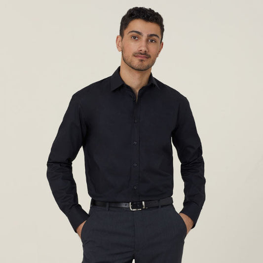 NNT Avignon Cotton/Poly Stretch Long Sleeve Shirt - CATJDD