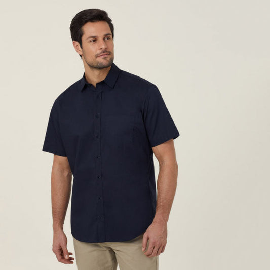 NNT Avignon Cotton/Poly Stretch Short Sleeve Shirt - CATJDN