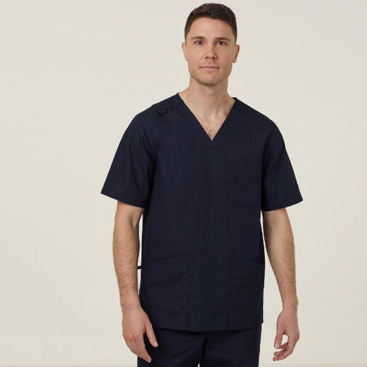 NNT Chang Vital Anti-Bac Poly/Cotton Men's Scrub Top - CATRFS