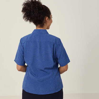 NNT Silvi Poly Spot Print Anti-Bac Short Sleeve Shirt - CATU7H