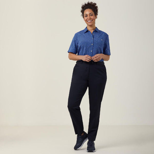 NNT Silvi Poly Spot Print Anti-Bac Short Sleeve Shirt - CATU7H