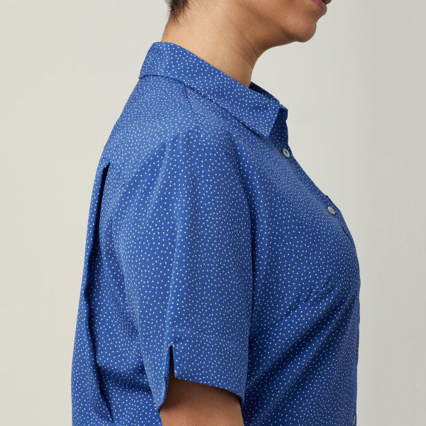 NNT Silvi Poly Spot Print Anti-Bac Short Sleeve Shirt - CATU7H
