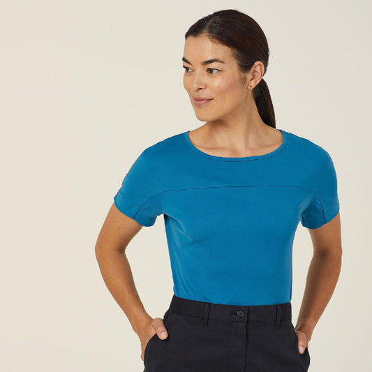 NNT Matt Jersey Boat Neck Short Sleeve Top - CATUHN