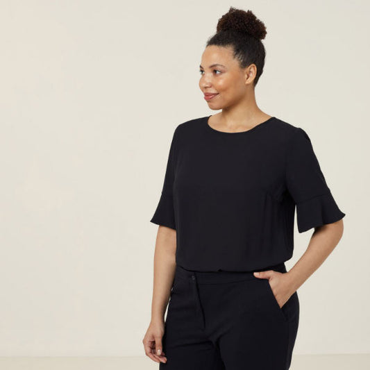 NNT Georgie Fluted Sleeve Top - CATUK4