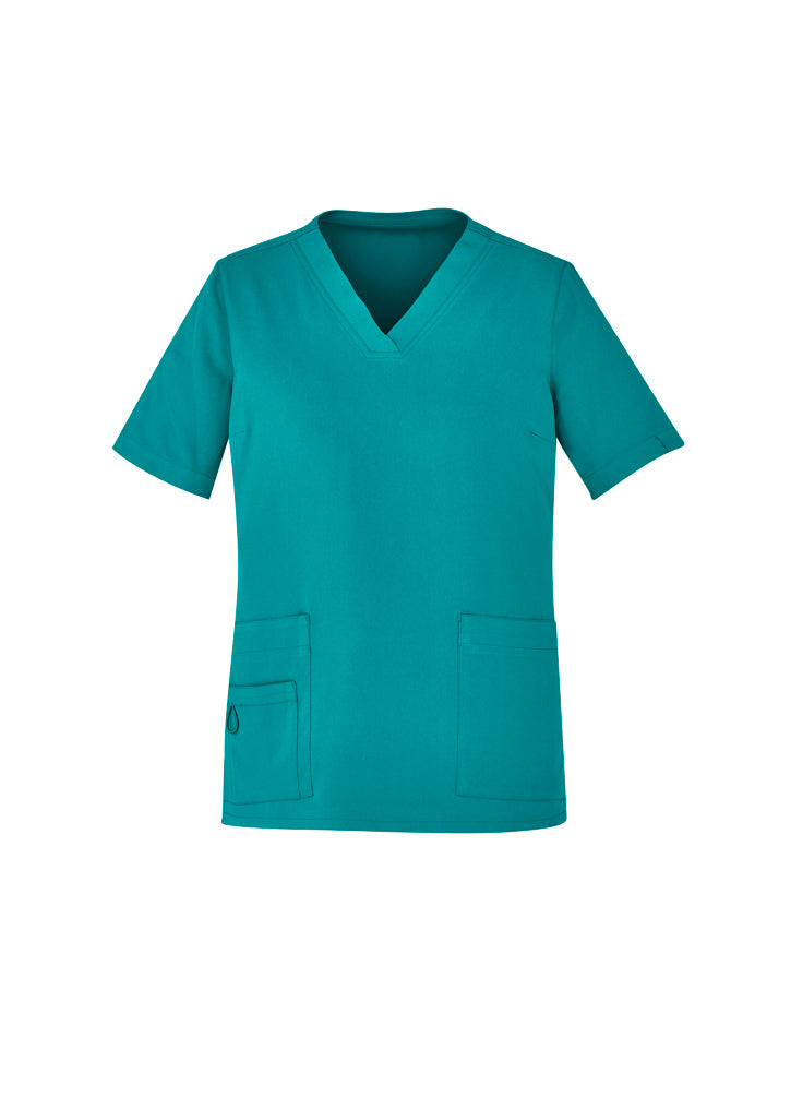 Biz Care Avery Womens Easy fit V Neck Scrub Top - CST941LS