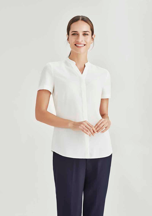 Biz Juliette Womens Plain Short Sleeve Blouse - RB977LS