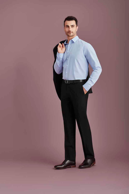 Biz Siena Mens Adjustable Waist Straight Leg Pant - RGP976M