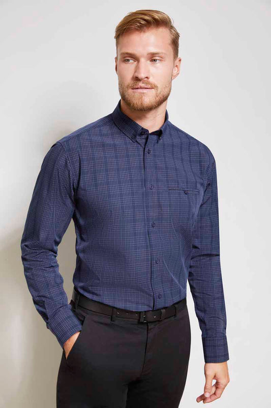 Biz Harper Mens Long Sleeve Shirt - S820ML