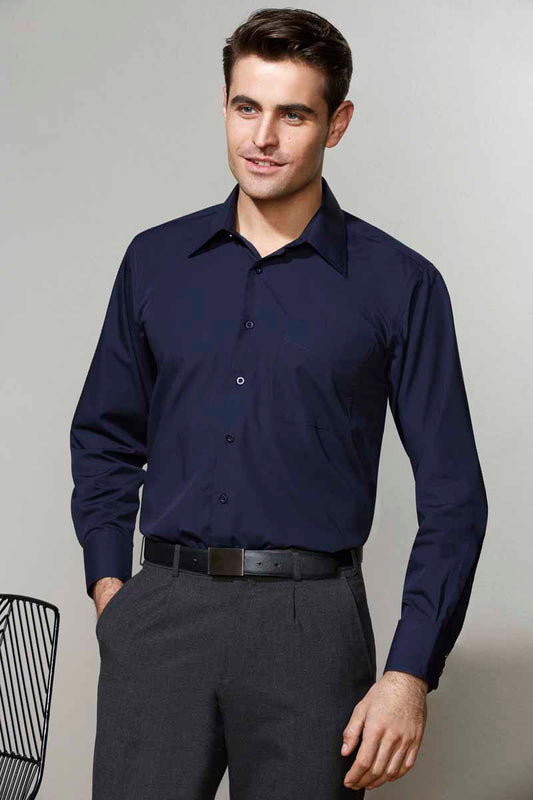 Biz Metro Mens Long Sleeve Shirt - SH714