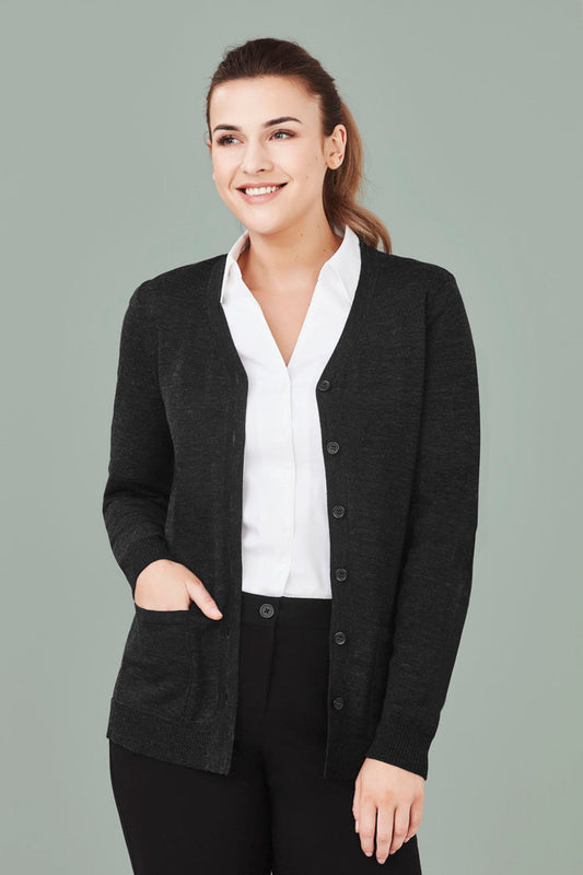 Biz Care Womens Button Front Cardigan - CK045LC
