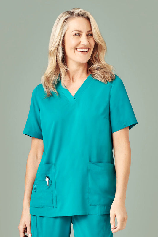 Biz Avery V Neck Women's Scrub Top - CST941LS