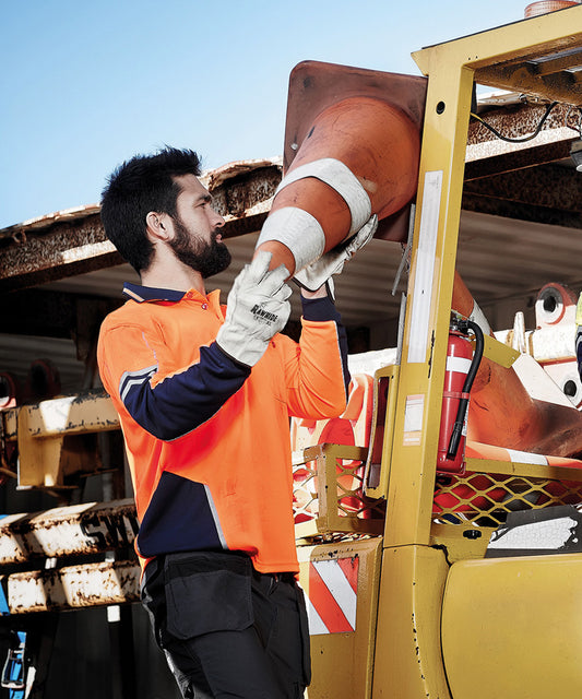 Syzmik Mens Hi Vis Squad L/S Polo - ZH238