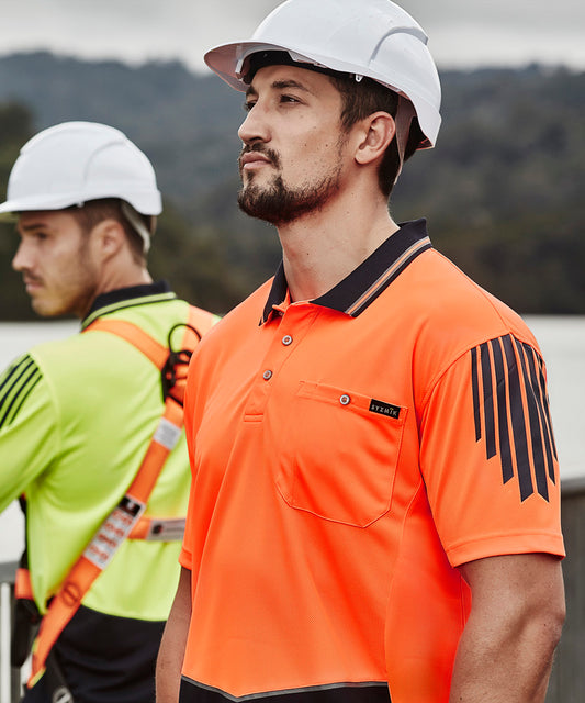 Syzmik Mens Hi Vis Flux S/S Polo - ZH315