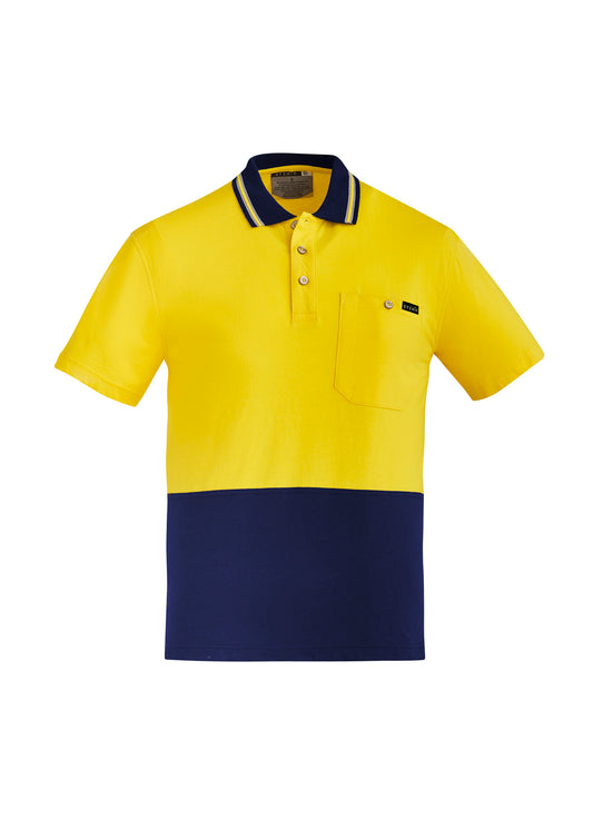 Syzmik Mens Hi Vis Cotton S/S Polo - ZH435
