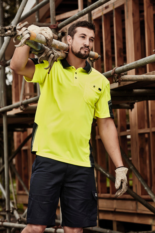 Syzmik Mens Hi Vis Squad S/S Reinforced Polo - ZH465
