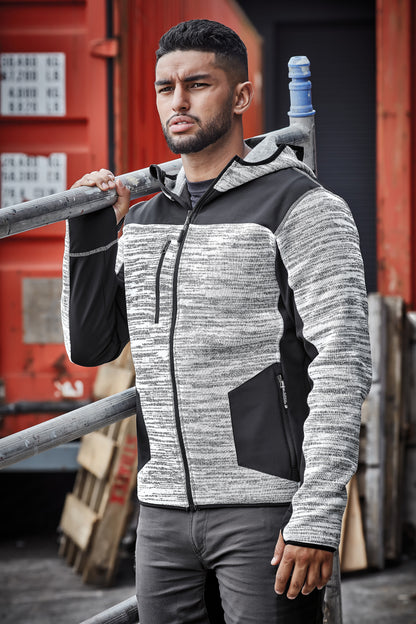 Syzmik Mens Streetworx Reinforced Knit Full Zip Hoodie - ZT360