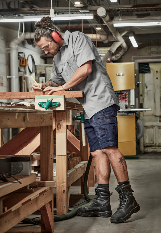 Syzmik Mens Lightweight Tradie S/S Shirt - ZW120