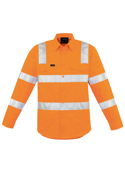 Syzmik Mens Bio Motion Vic Rail Shirt Long Sleeve - ZW680