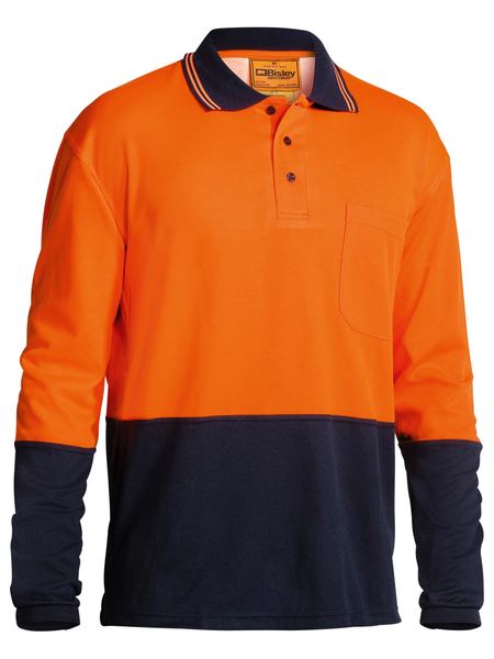 Bisley Mens Hi Vis Polo Shirt Long Sleeve - BK6234