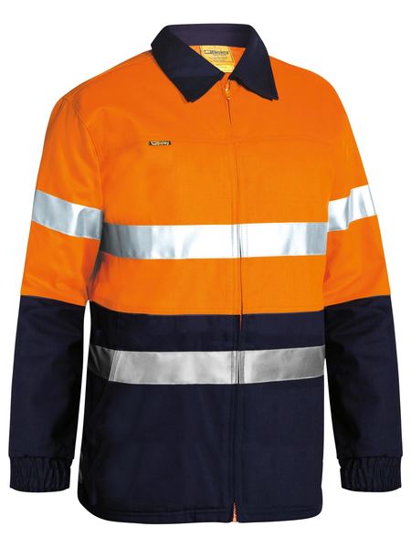 Bisley Mens Taped Hi Vis Drill Jacket - BK6710T