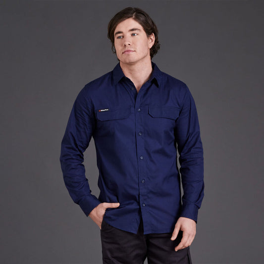 KingGee Workcool Pro Stretch Ripstop Cotton Long Sleeve Shirt  - K14021
