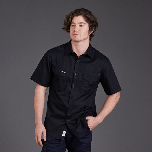 KingGee Tradies Lightweight Cotton Drill Short Sleeve Shirt - K14355