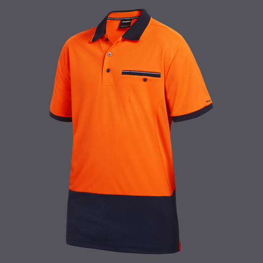 KingGee Workcool Hyperfreeze Hi Vis Lightweight Short Sleeve Polo - K54845