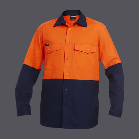 KingGee Workcool 2 Hi Vis Lightweight Long Sleeve Shirt - K54870