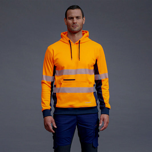 KingGee Hi Vis Fleece Pull Over Taped Hoodie - K55054