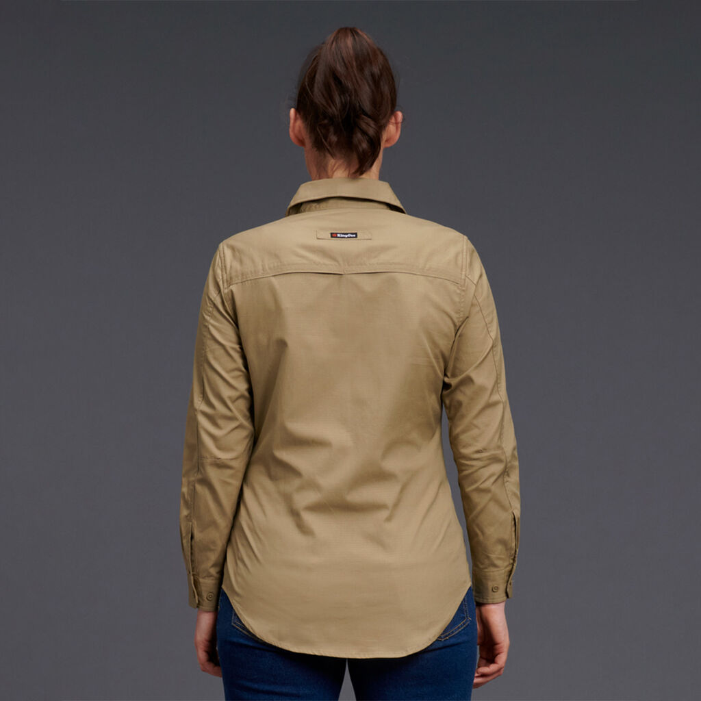KingGee Women's Workcool 2 Cotton Ripstop Long Sleeve Shirt  - K69880