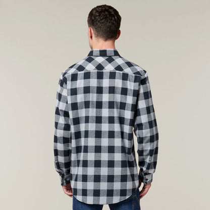 Hard Yakka Check Flannel Cotton Long Sleeve Shirt - Y07295
