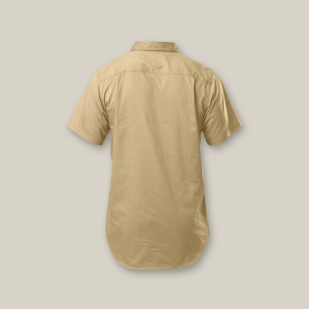 Hard Yakka Closed Front Cotton Drill Short Sleeve Shirt - Y07540