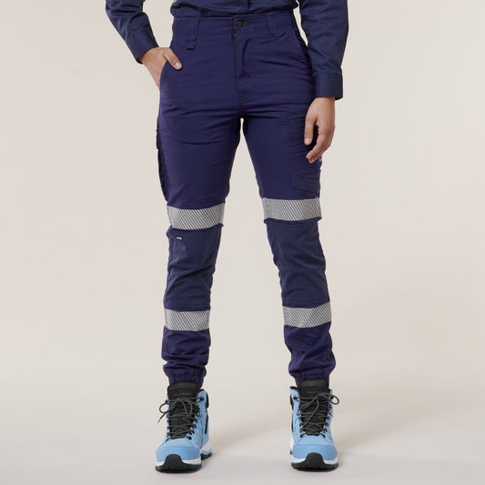 Hard Yakka Women's Raptor Taped Cuffed Cargo Pant - Y08411